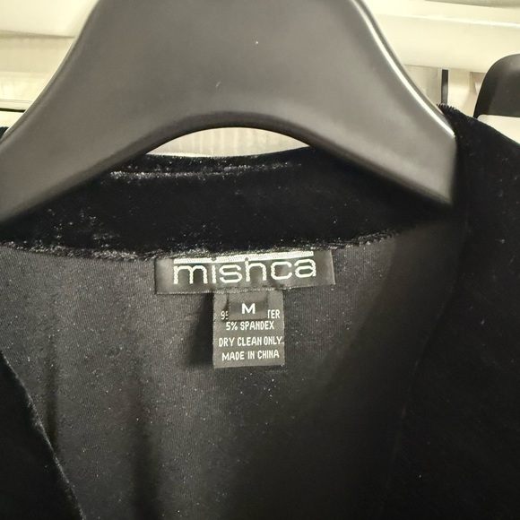 Stage Romantic Black Velvet Ruffle Tie Front Jacket cardigan Gothic M Fairy - Picture 4 of 7